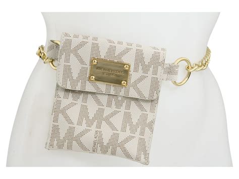michael kors belt bag white